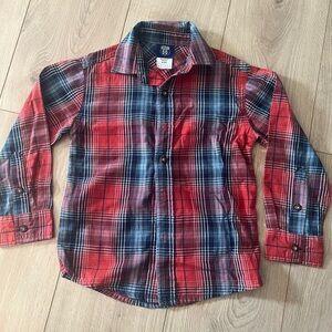 Route 66 Red and Blue Plaid Button Down Shirt